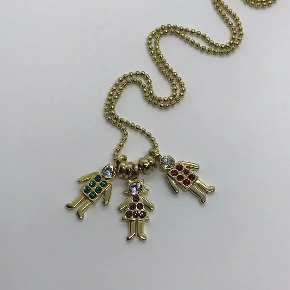 Girl and boys GSC pendants Long Ball chain necklace 29 Inches Red Green Purple - Picture 6 of 12